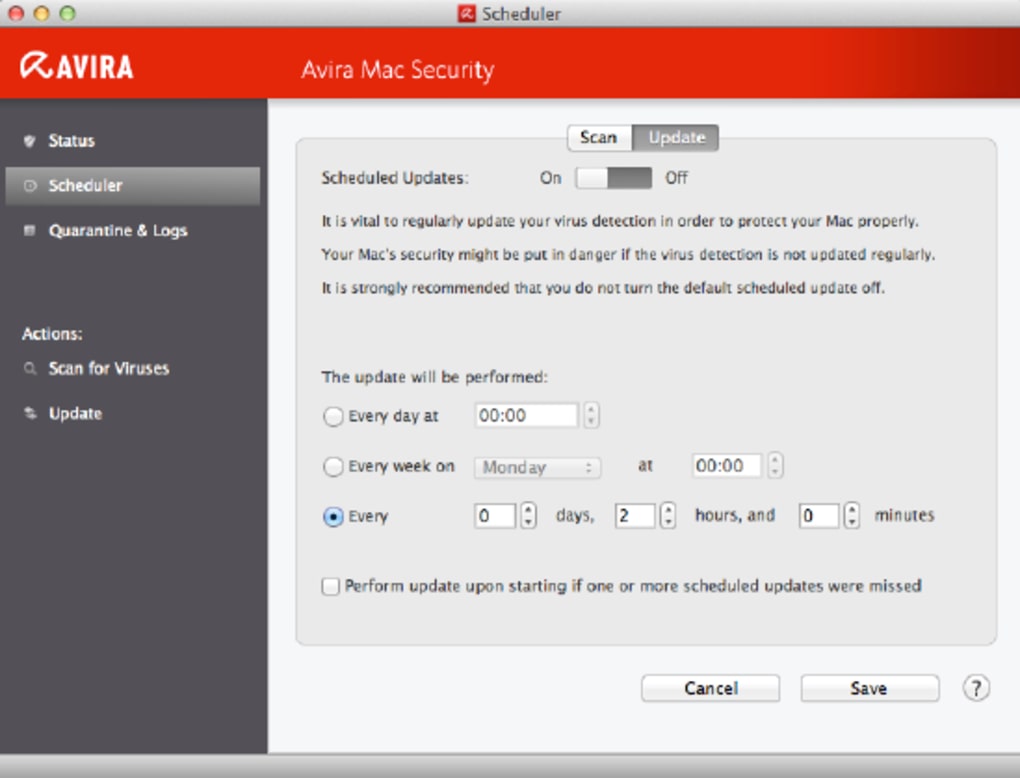 Avira free antivirus download mac version 10 5 8